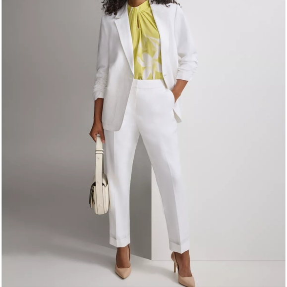 Calvin Klein Pants - CALVIN KLIEN BRAND WHITE STRETCHY STRAIGHT LEG pants size 12